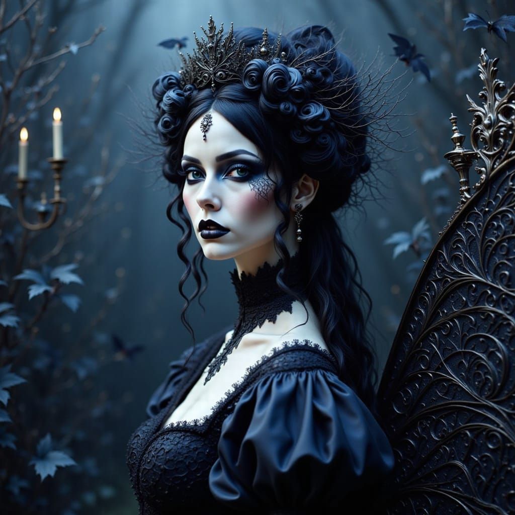 Silvering Photograph of Dark Allure