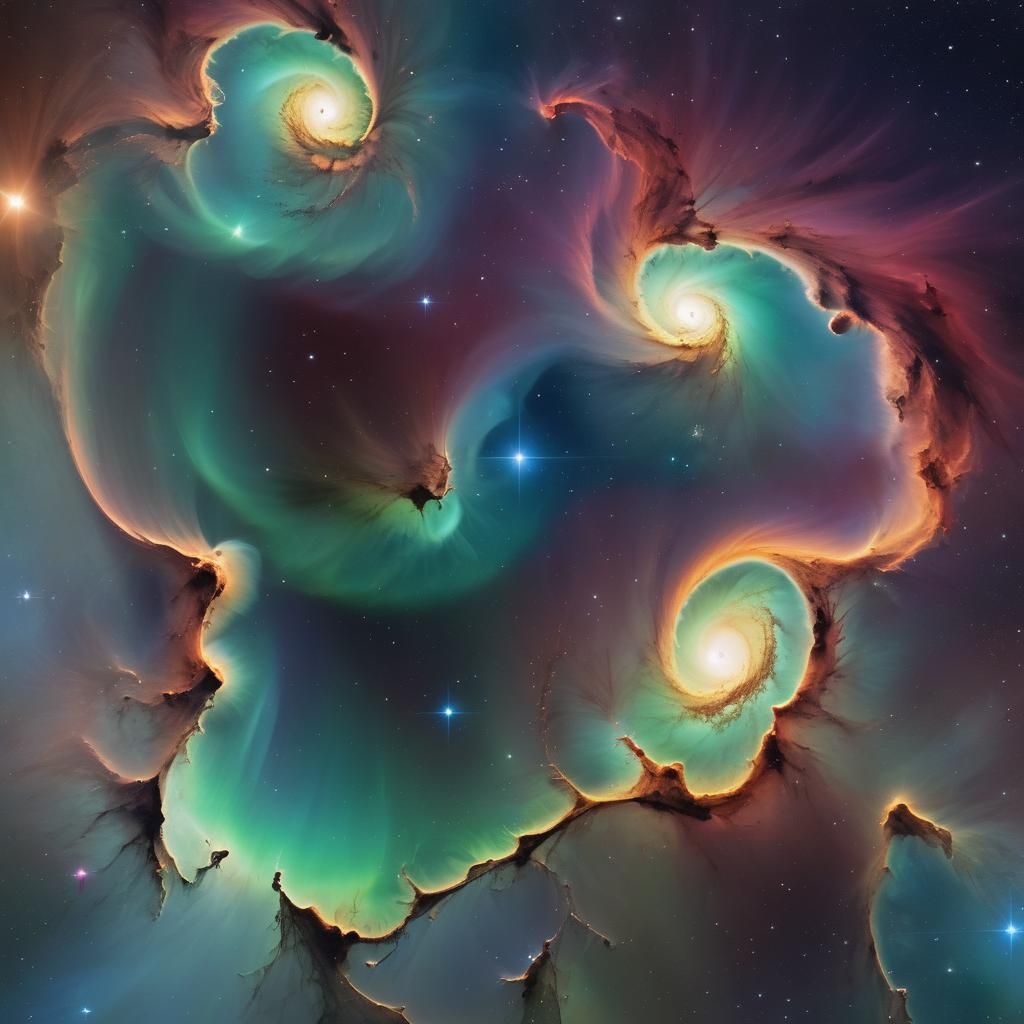 Dreamlike Cosmic World in Space: Digital Matte Painting