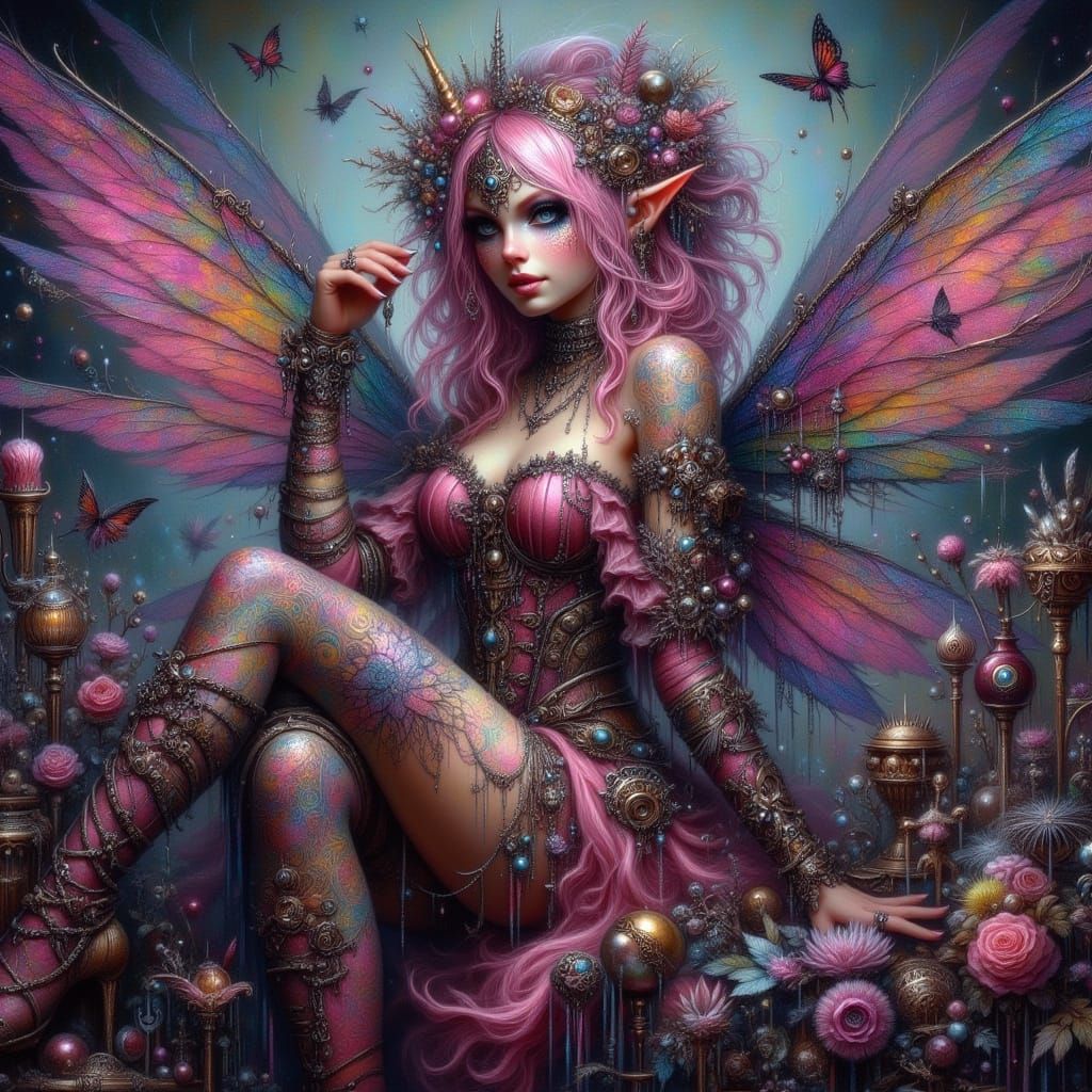 Morgan le Fay in a Fairy Punk Enchanted Style