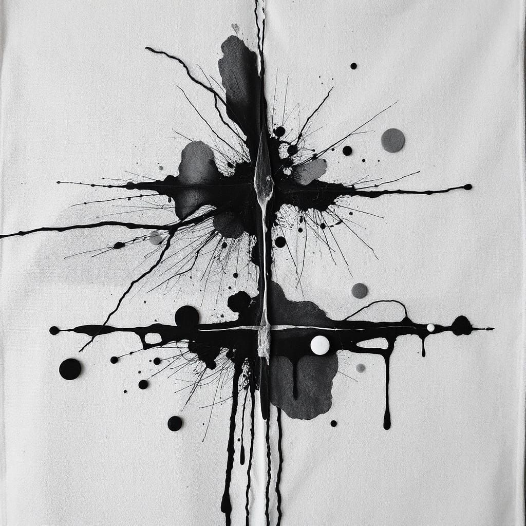 Abstract Textile Art: Internal Conflict