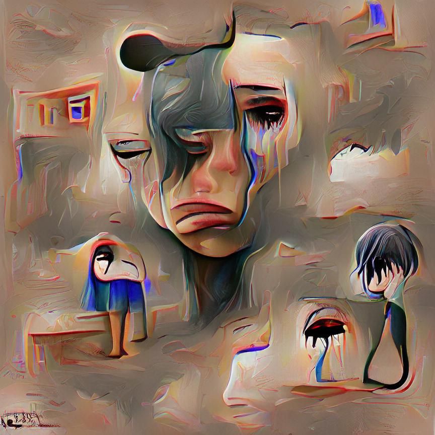 AI Generated Image of Depression