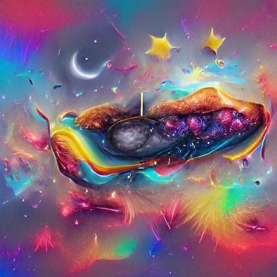 Pansexual Pride Galaxy in Astral Illustration