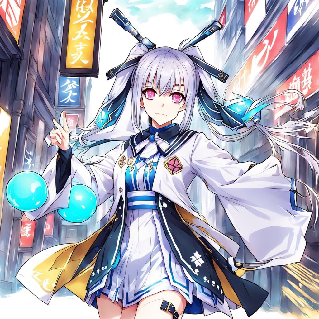 Anime Style VTuber Model Art