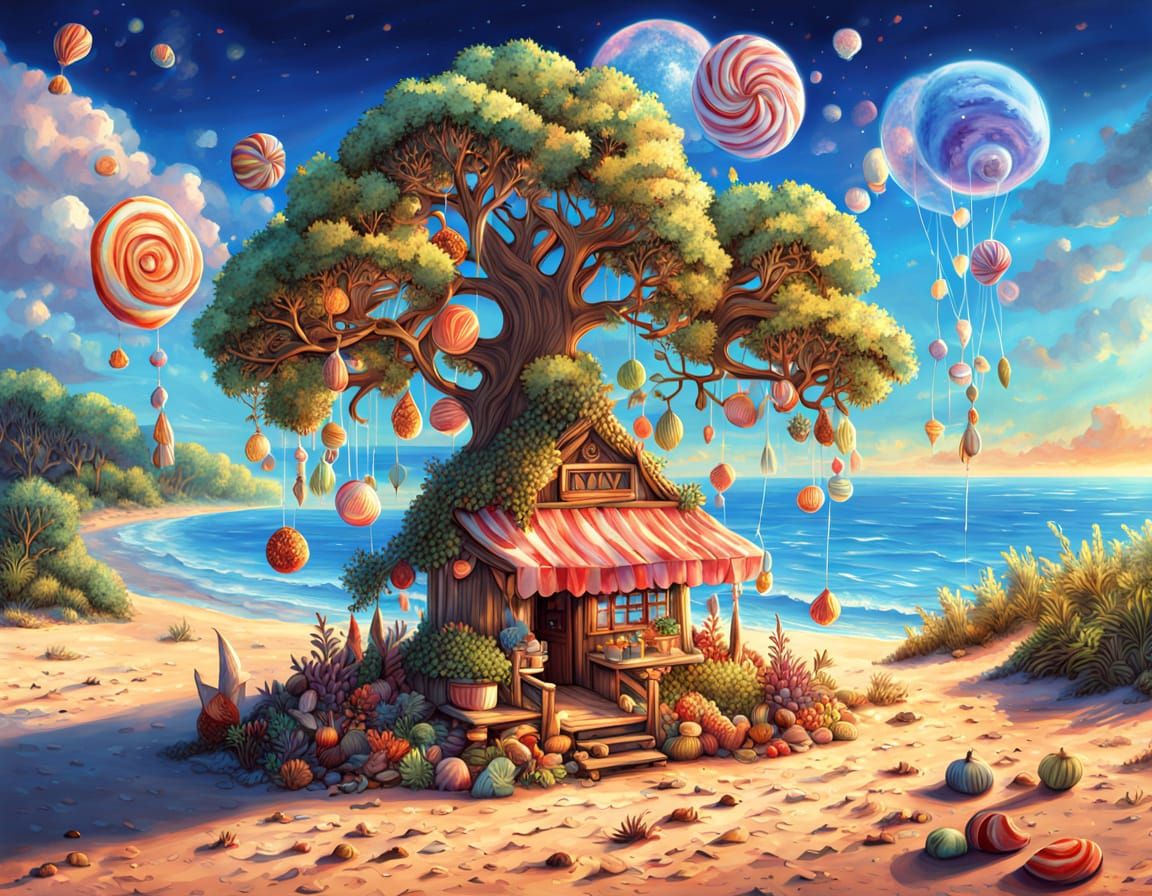 Fantastical Candy Worlds with Unicorn Farmstand