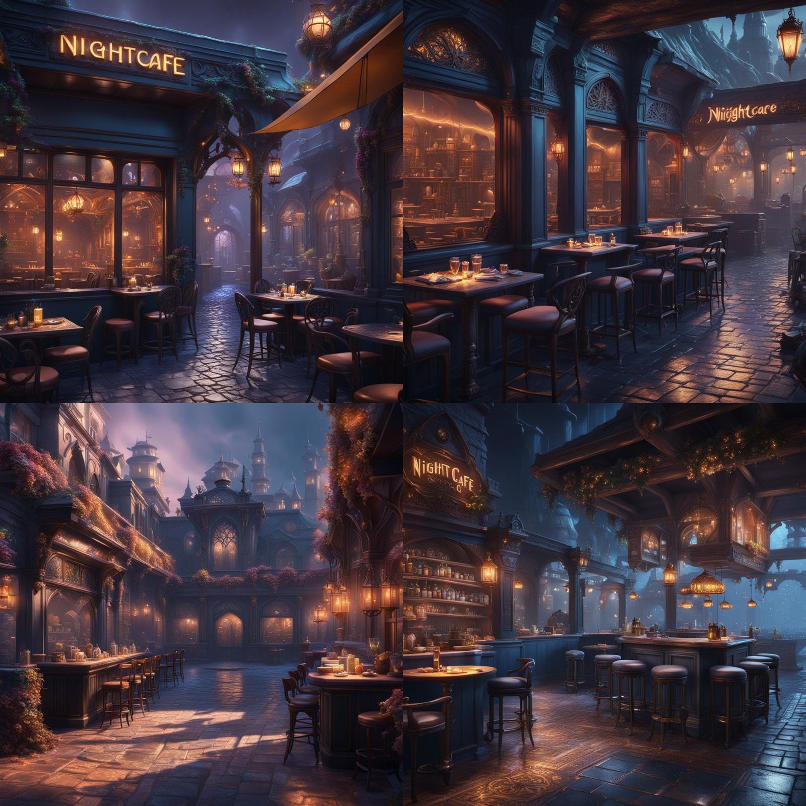 Fantastical Matte Painting in Deep Color