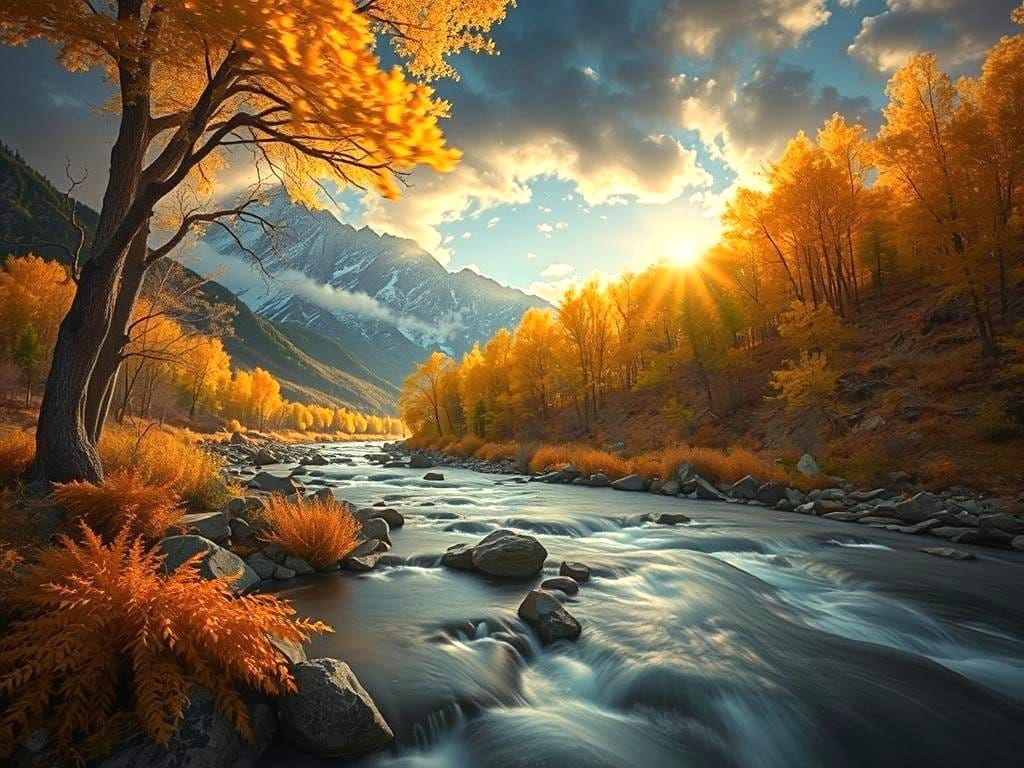 River Flying Ahead of the Wind