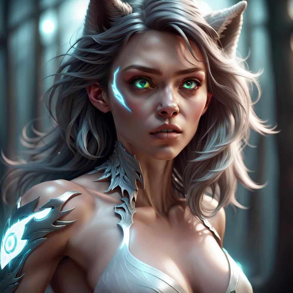 Ethereal Energy Werewolf Fantasy Art