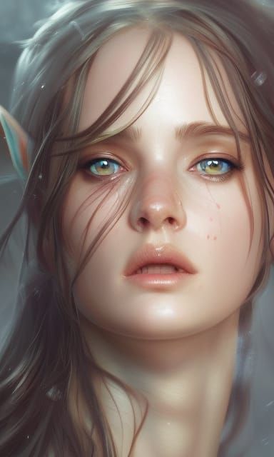 Detailed Portrait of an Elf Queen in 8k