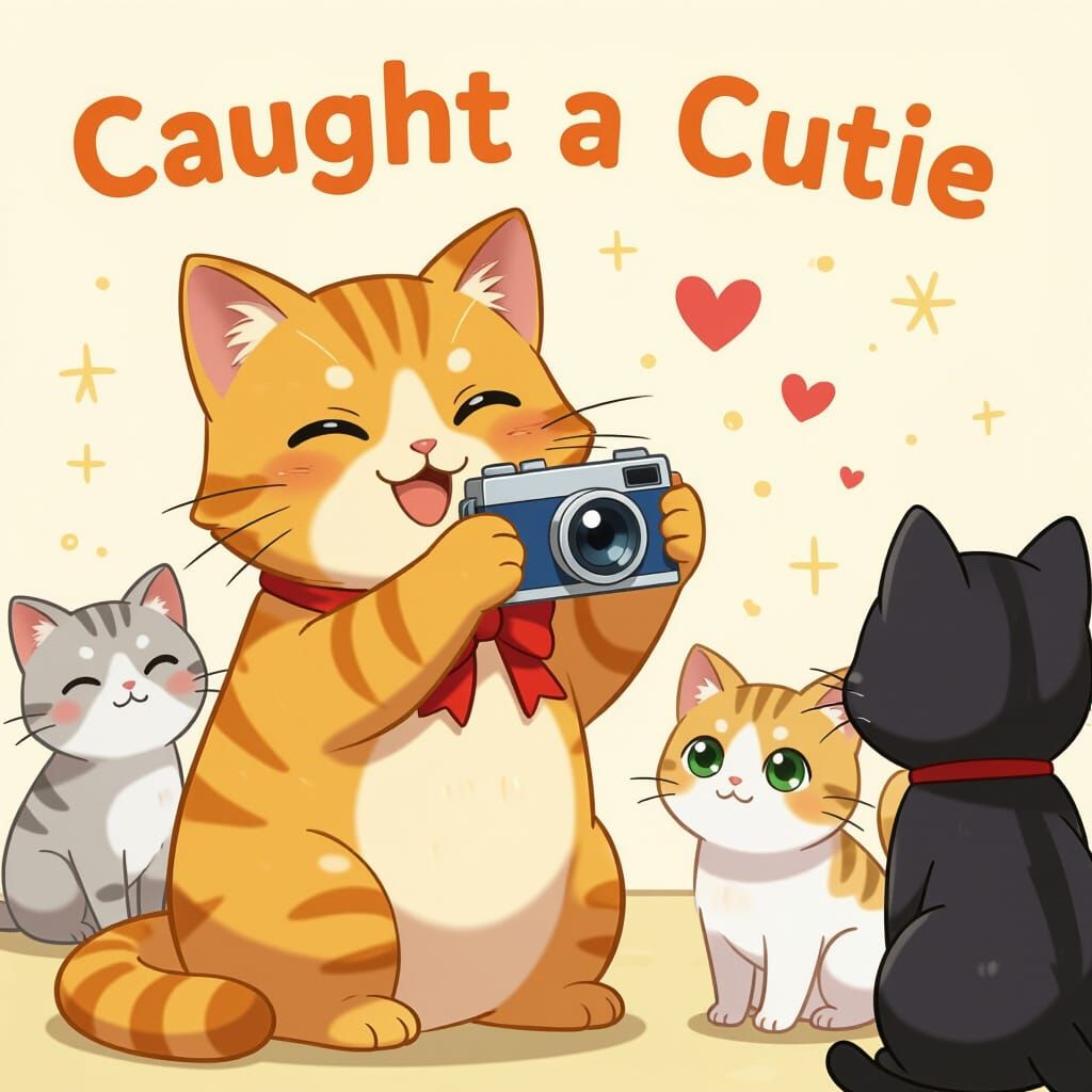 Anime Cat Photographer Captures Cute Cats