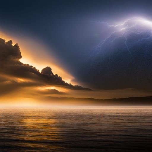 Dramatic Lightning Landscape Photography