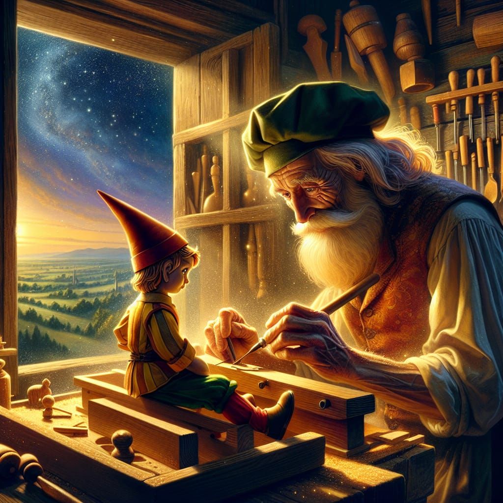Geppetto and Pinocchio