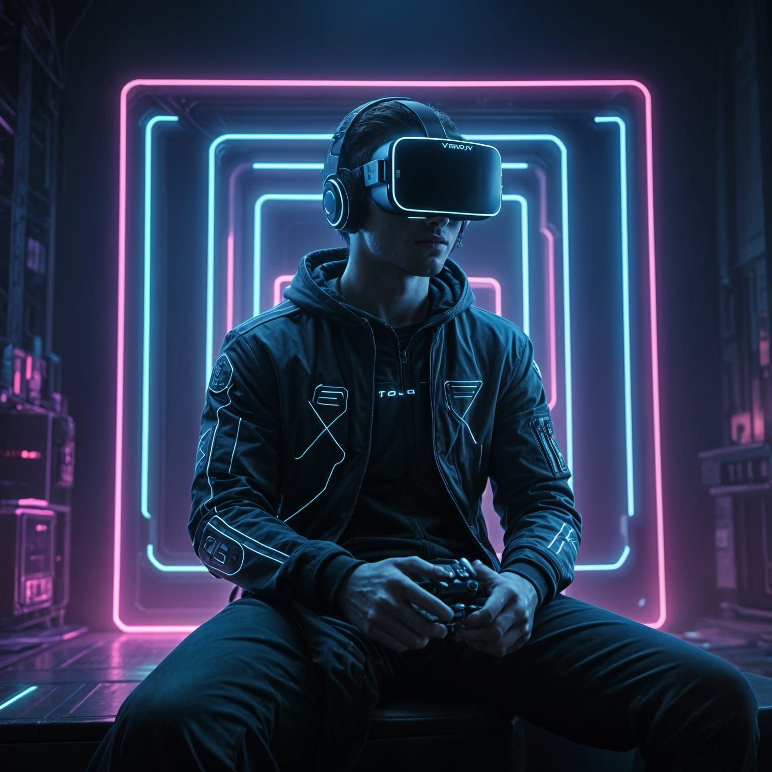 Male with VR Headset