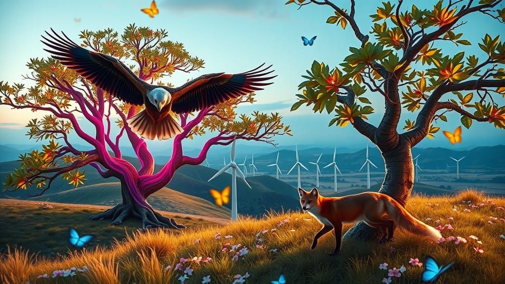 Hyper-Realistic Fusion of Nature and Technology