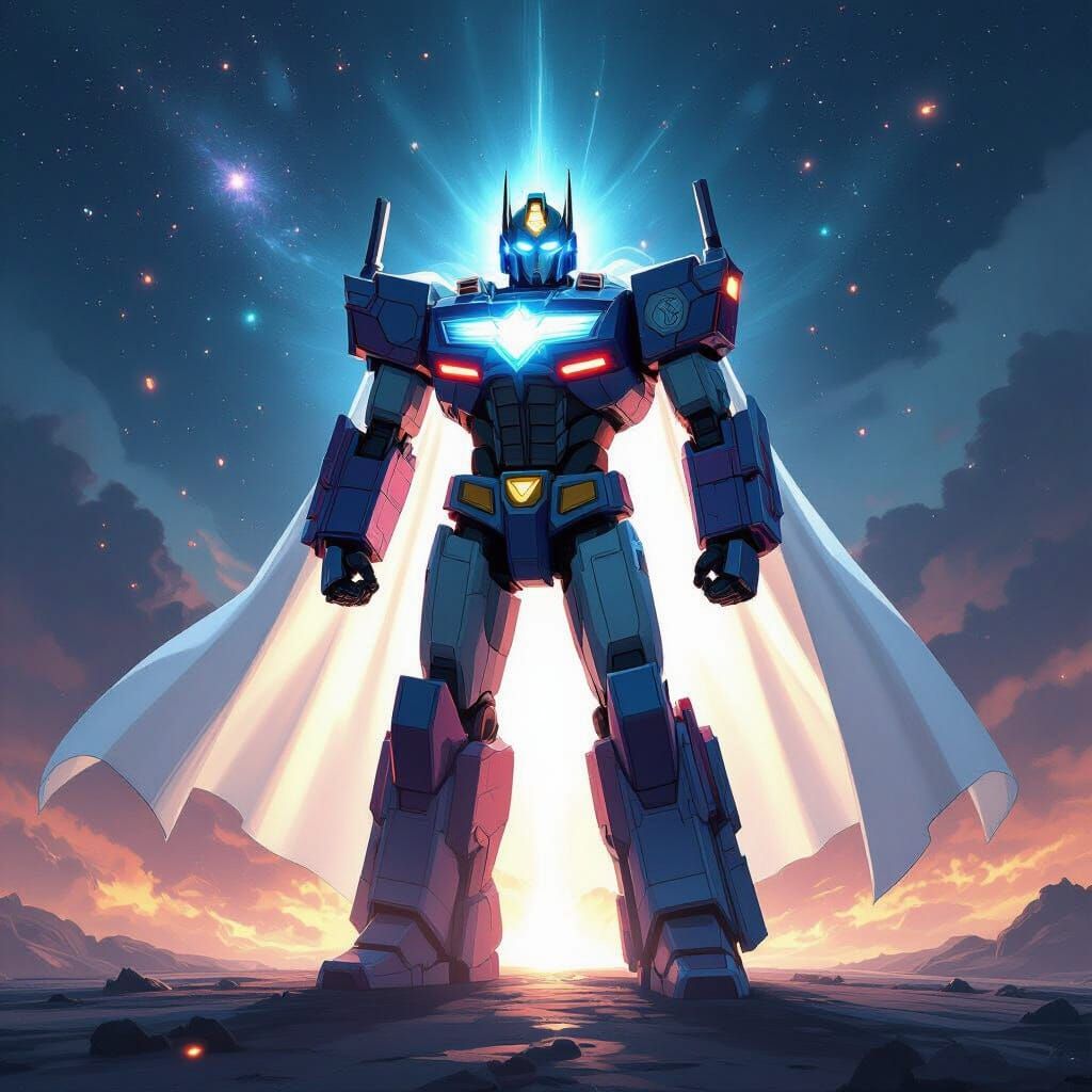 Optimus Prime as White Lantern in Cosmic Landscape