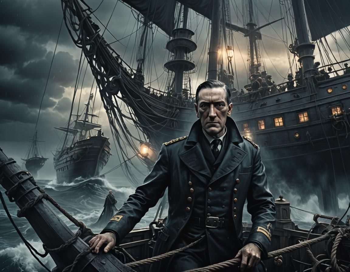 Sailing the Sea of Madness in Dark Fantasy Art