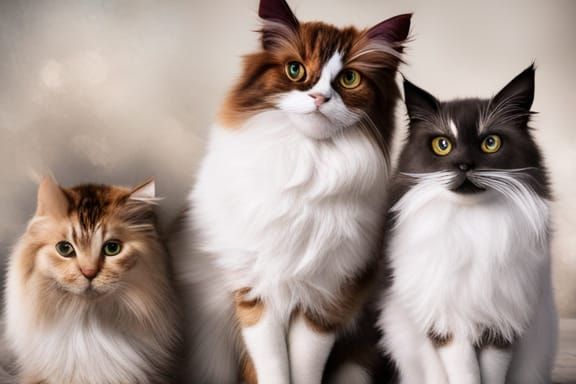 AI Generated Image of Cats