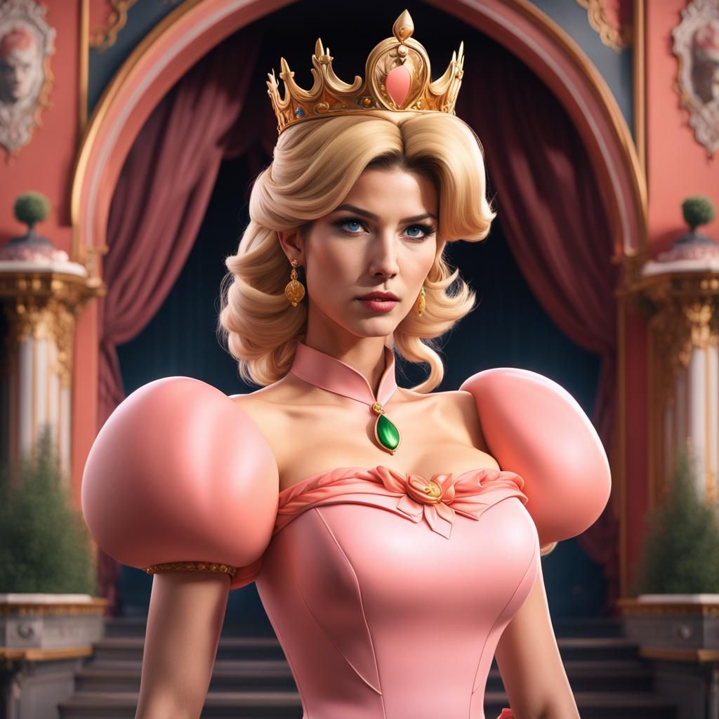 Ivanka Trump as Princess Peach: Detailed Fantasy Art