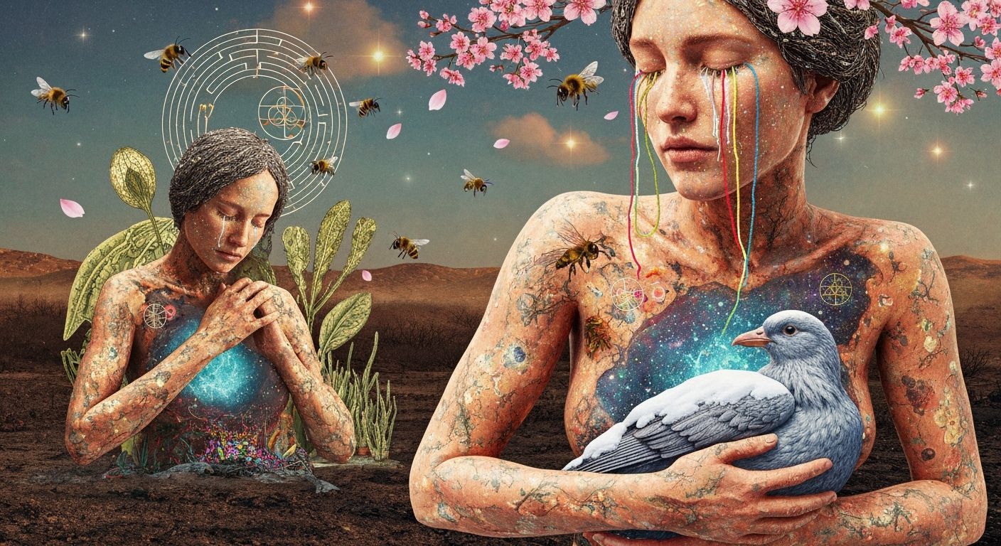 Exile Rebel's Bio Art Collage in Mystical Forest