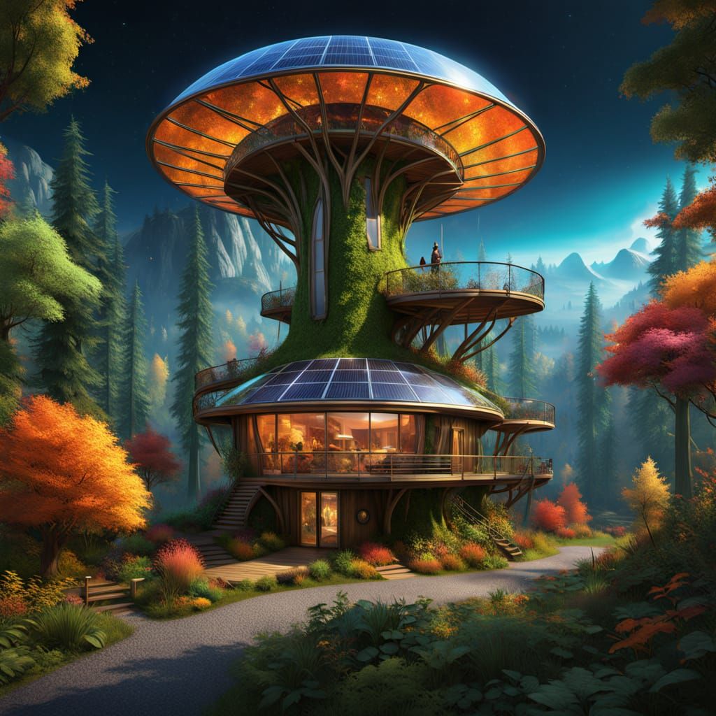 Solarpunk Settlement