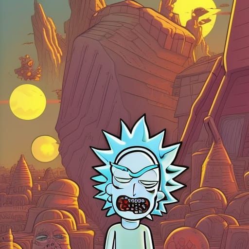 Rick and Morty Comic Book Art