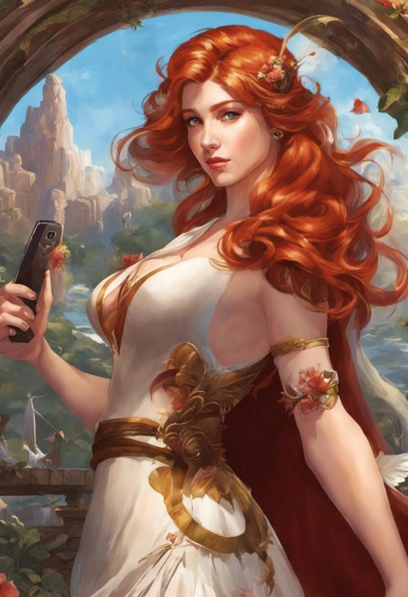 Fantasy Fairytale Princess and her Nokia ๐ธ