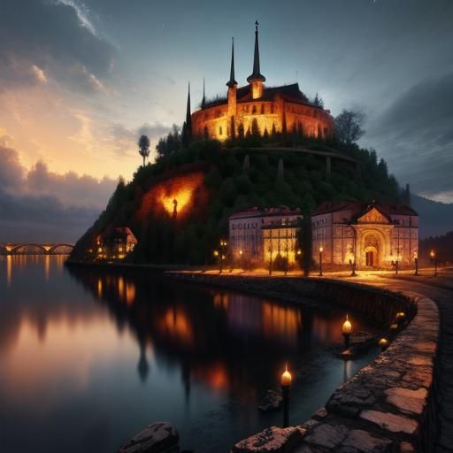 Serbian City in Holographic Cosmic Illustration