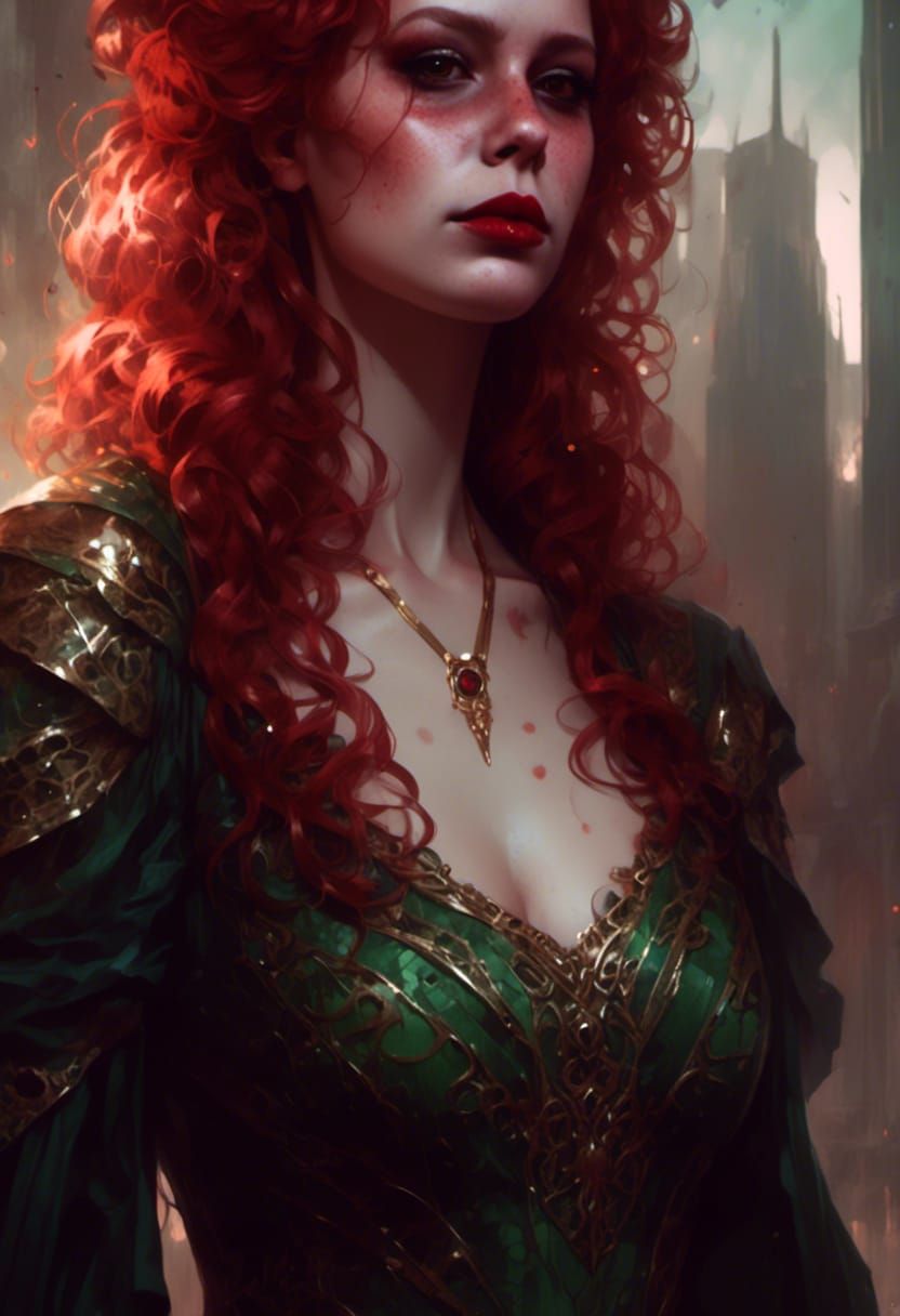 Cyberpunk Vampiress in 3000 A.D. Portrait