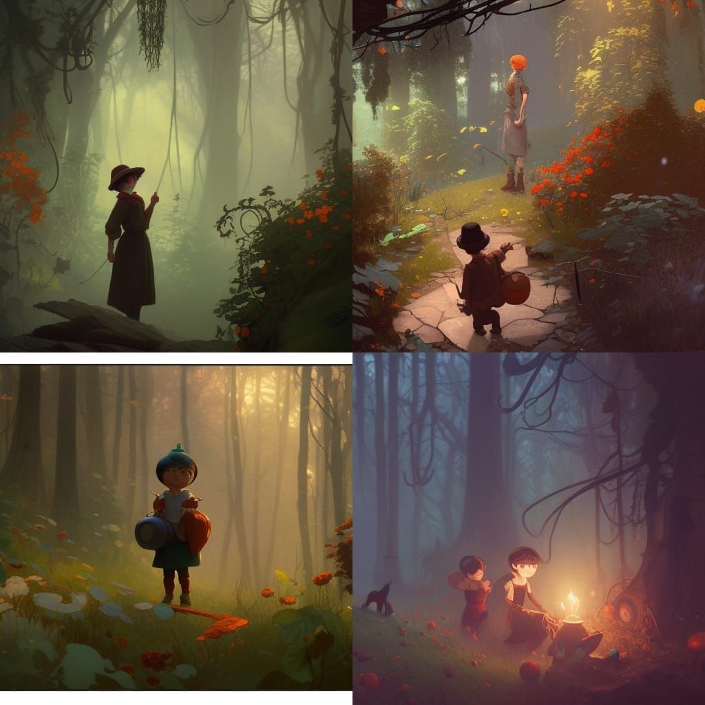 Over the Garden Wall Digital Concept Art