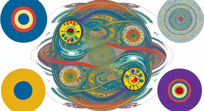 Kaleidoscopic Garden in Surreal Pop Art Style