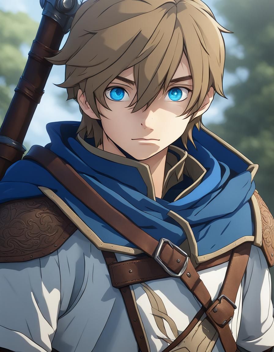 Anime Style Medieval Adventurer Portrait
