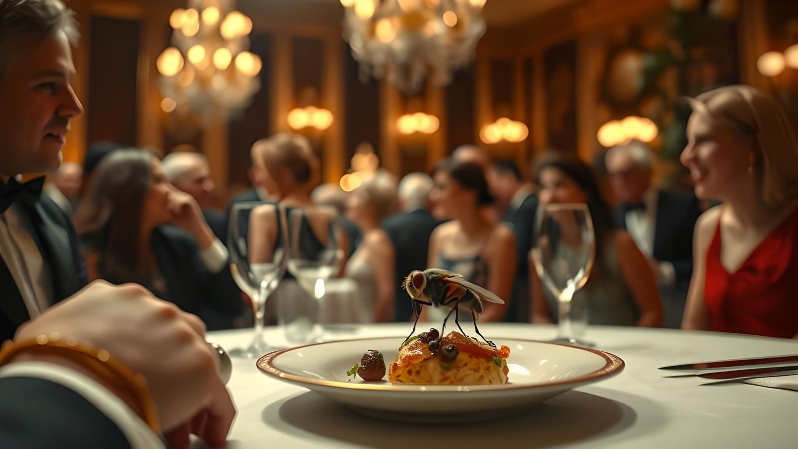 Fly in Tuxedo at Mayor's Ball: Cinematic Still