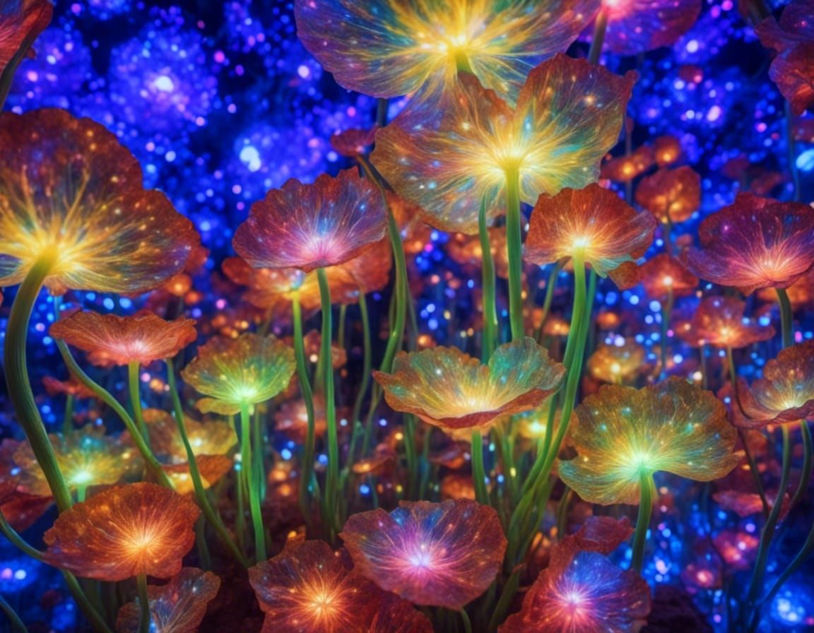 Psychedelic Astral Energy Ray in Vivid Colors