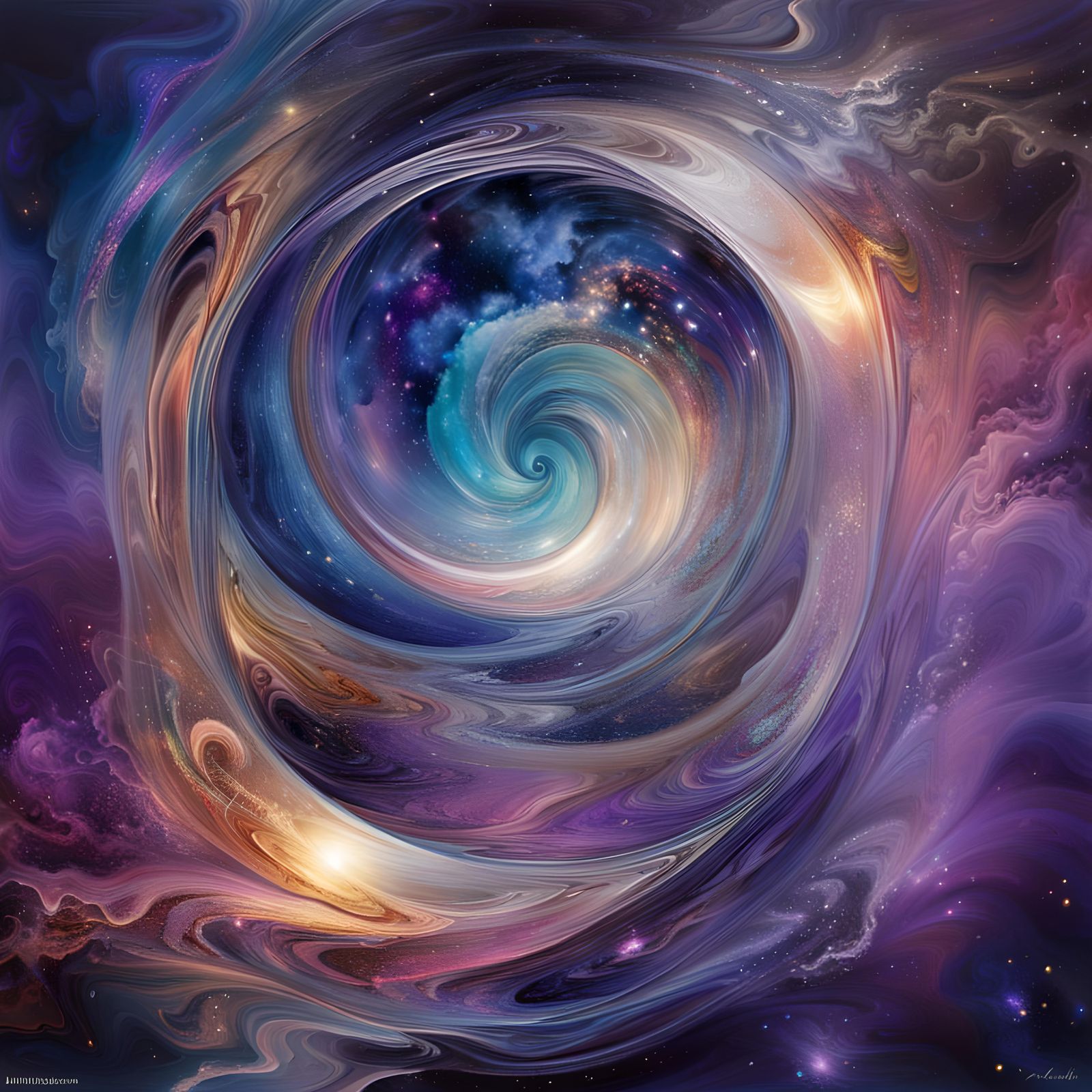 Galactic Vortex - A Swirl of Cosmic Energy