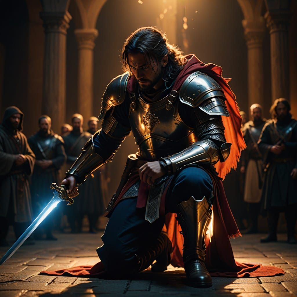 Epic Spiritual Warrior in Cinematic Glory