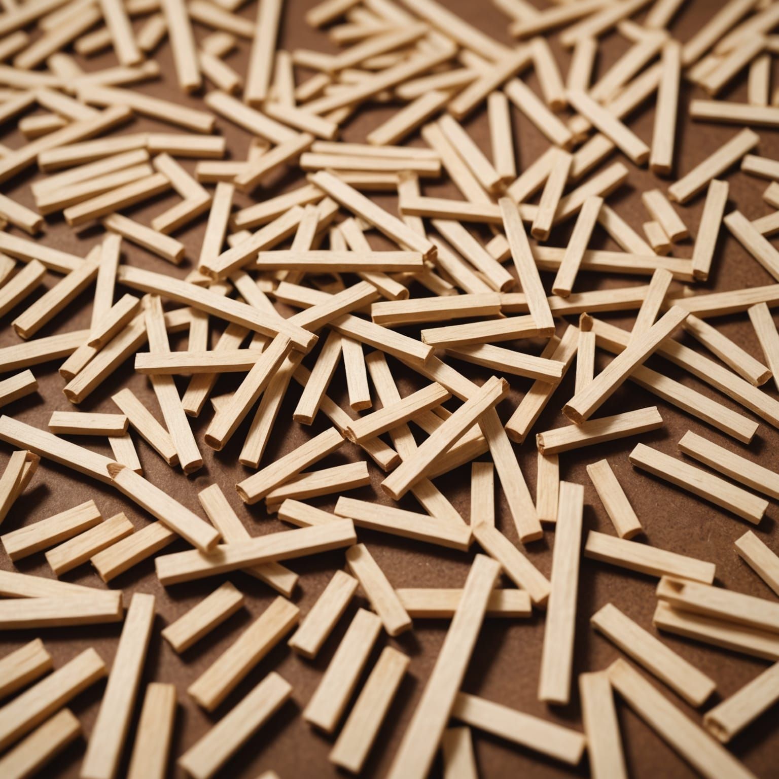 1,000 matchsticks on the floor