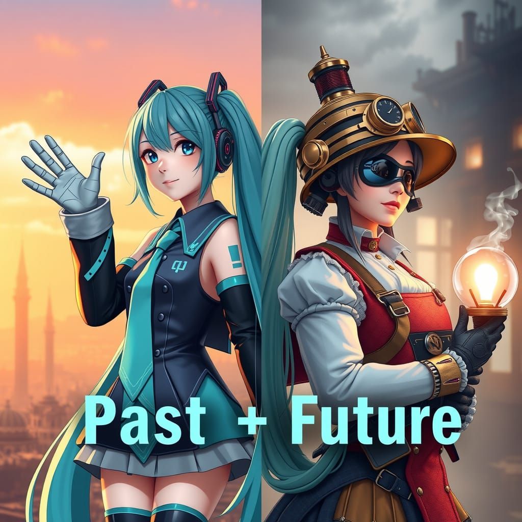 Hatsune Miku: Cyberpunk Future Meets Steampunk Past