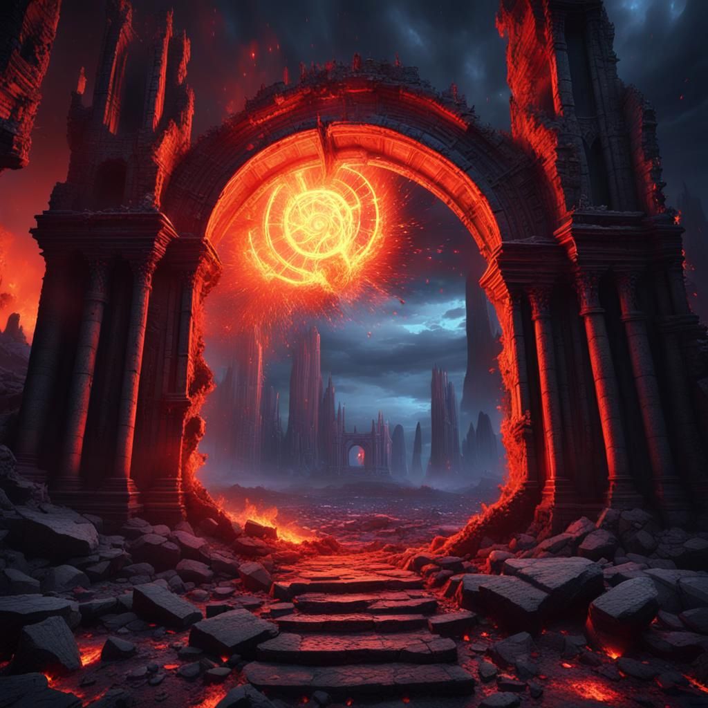 Gothic Ruin: Failed Plan with Broken Portal