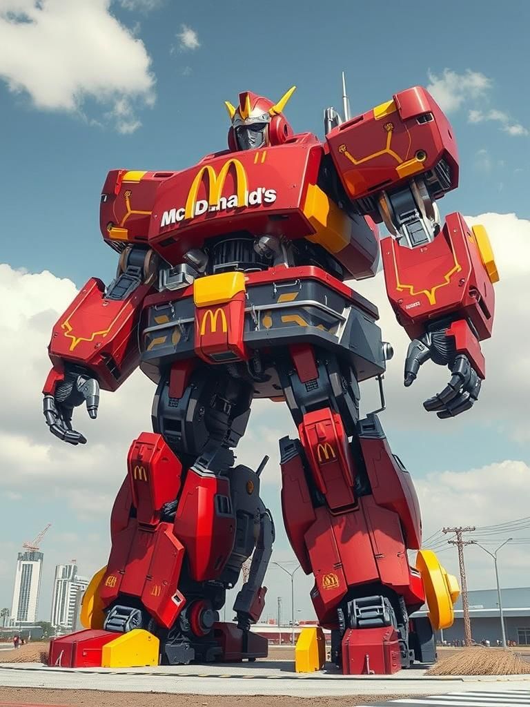 Giant Mecha McDonald's Transformer Robot