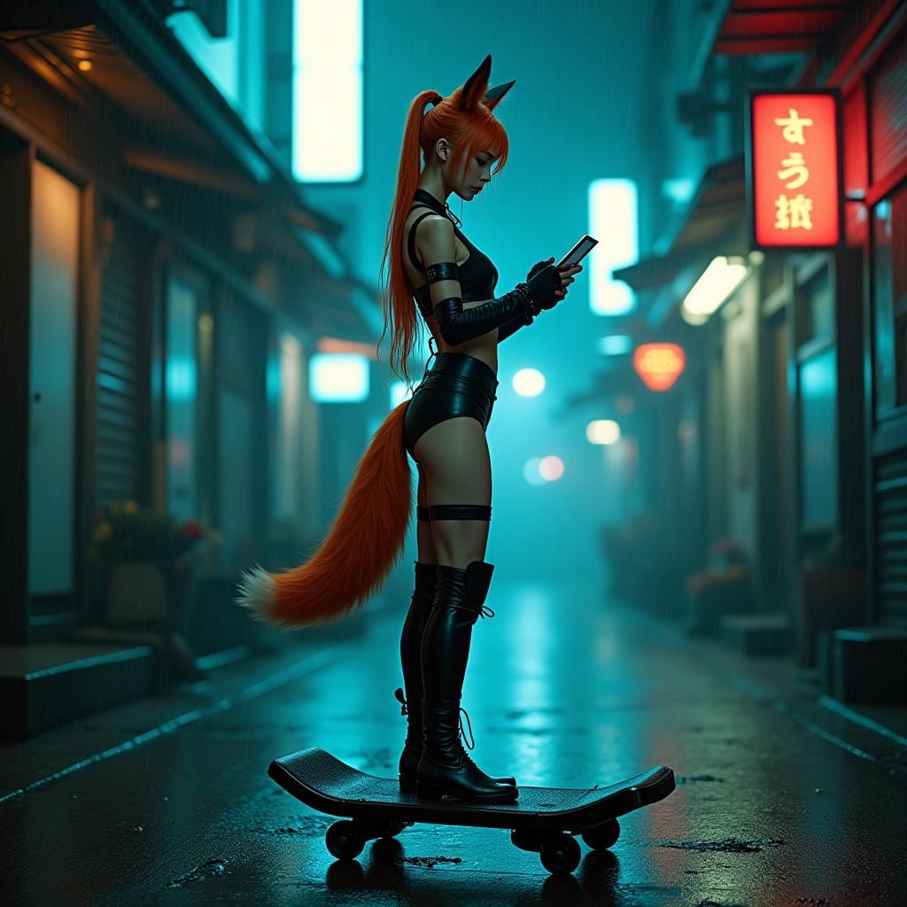 Kitsunemimi loves hoverboards and hacking