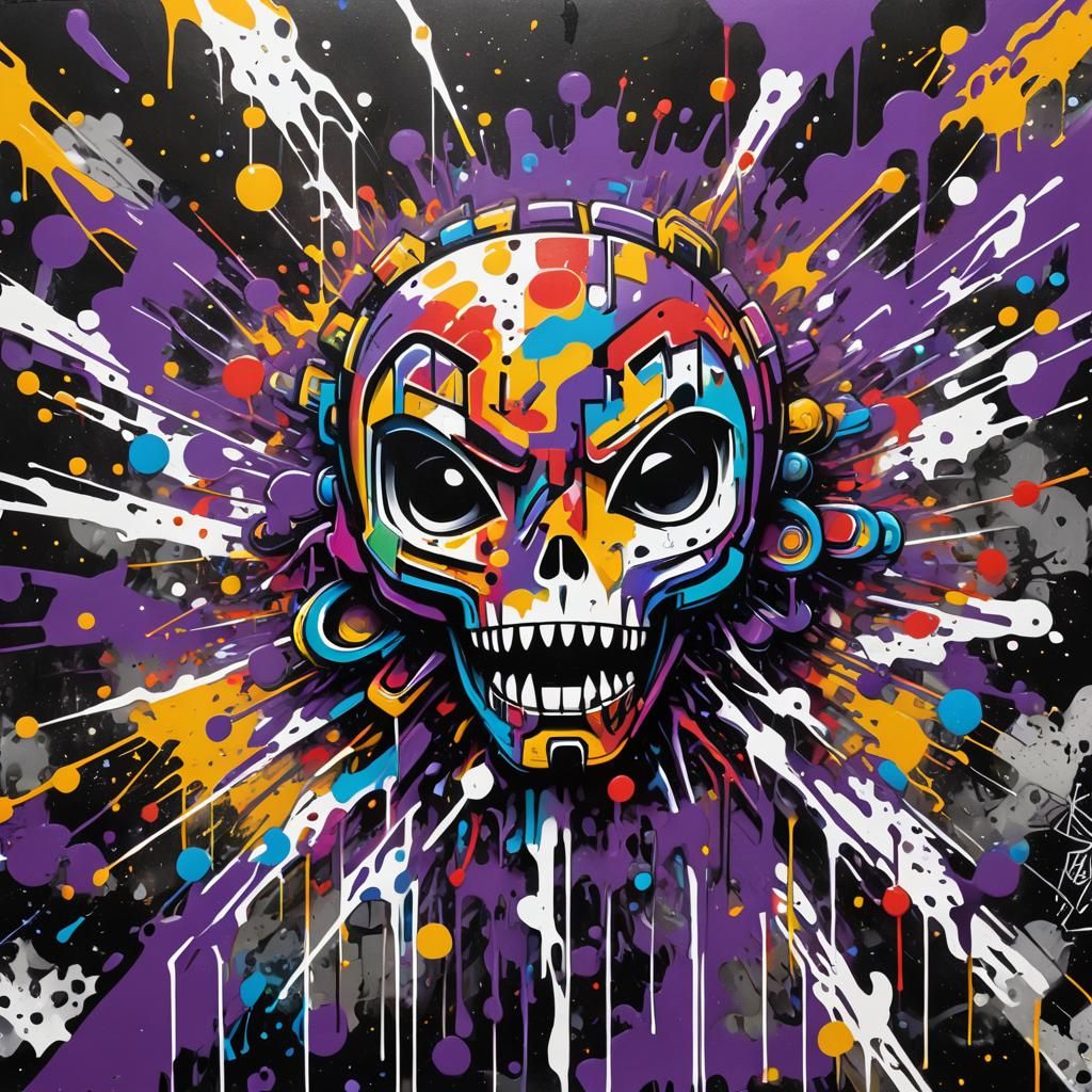 Vibrant Graffiti Art of Reyhana Logo