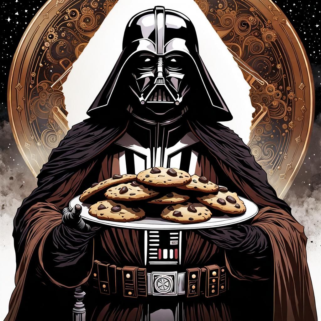 Darth Cookie: Evil Jedi with Cookies