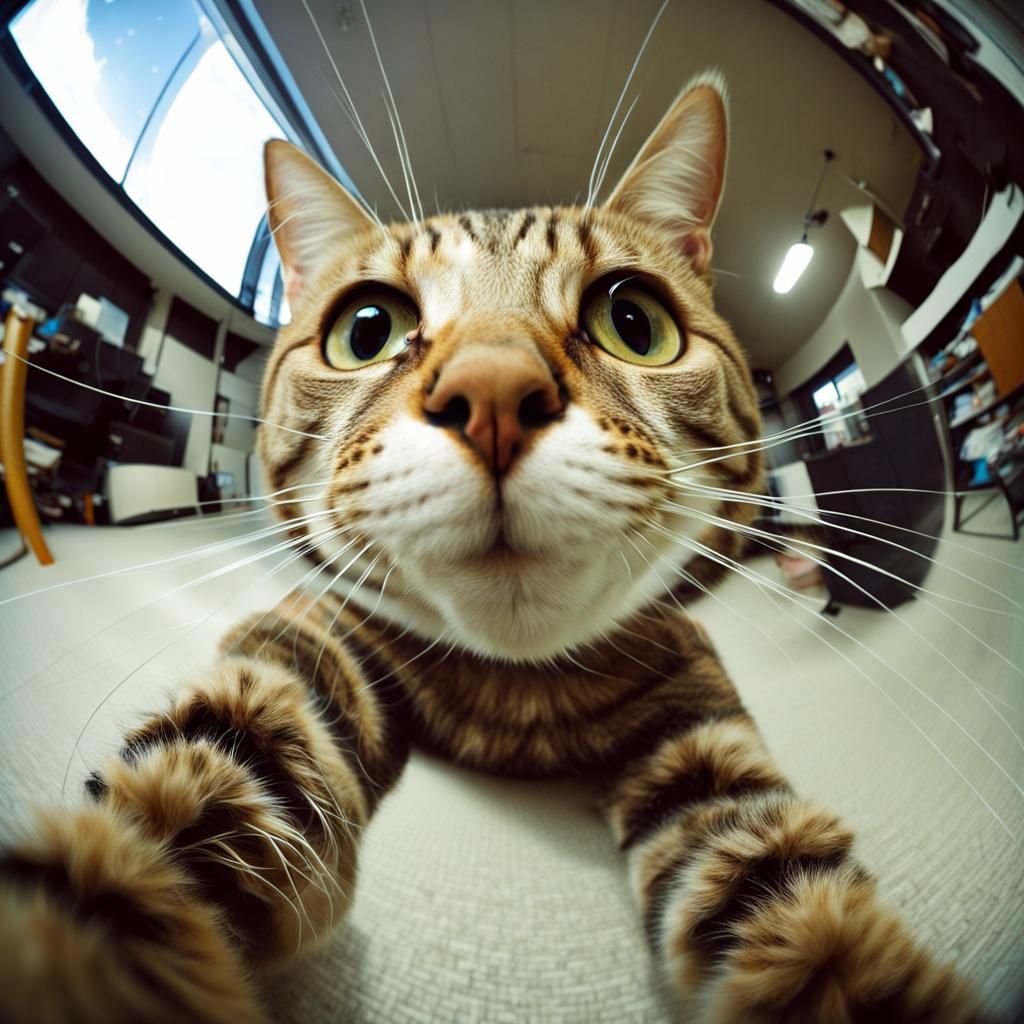 Cat selfie