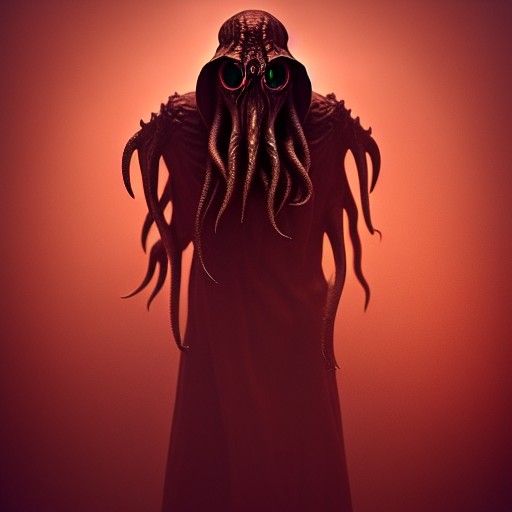 Cthulhu Mask: Hyperdetailed Macfarlane-Giger Concept Art