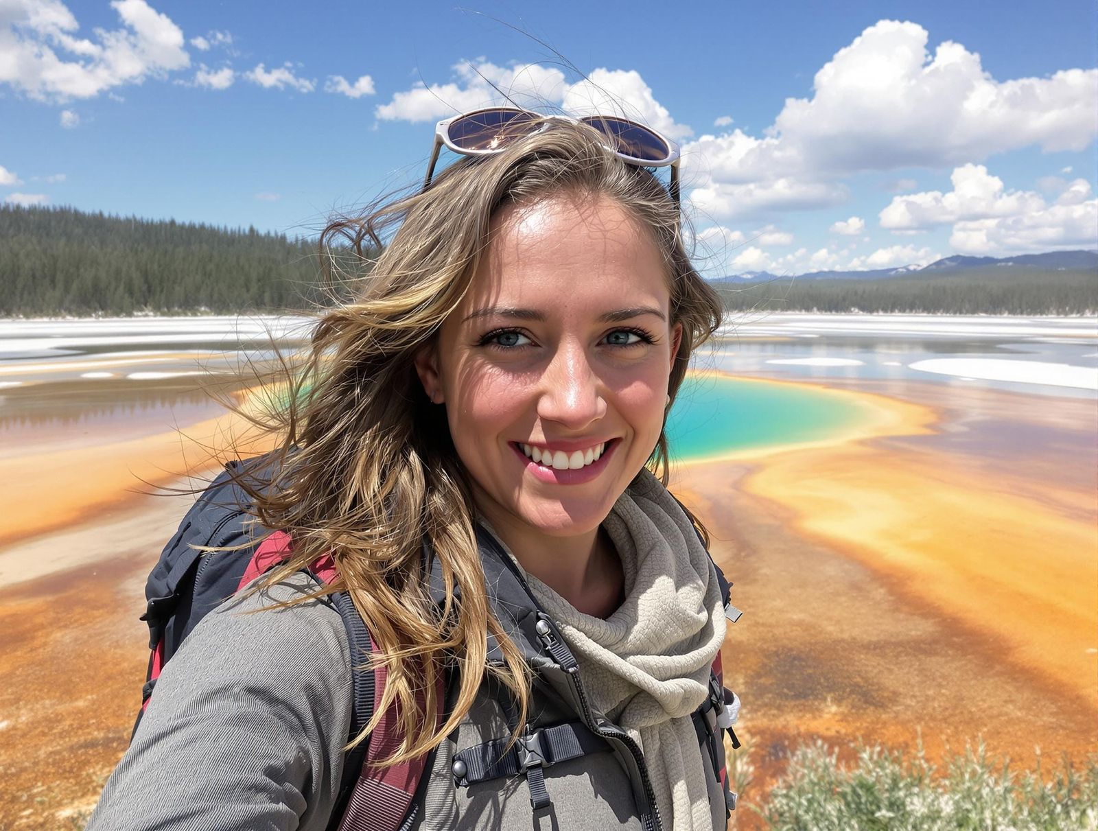 Yellowstone lake photo- 1st place in a legendary photorealistic portrait challenge!