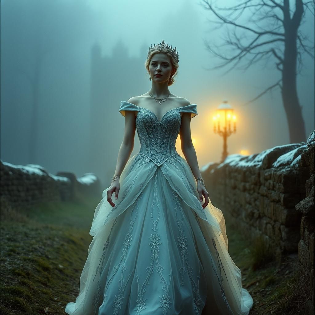 Cinderella and Snow Queen in English Countryside