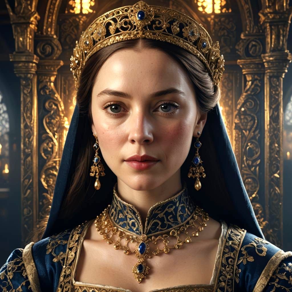 Hyperrealistic Portrait of Anne Boleyn