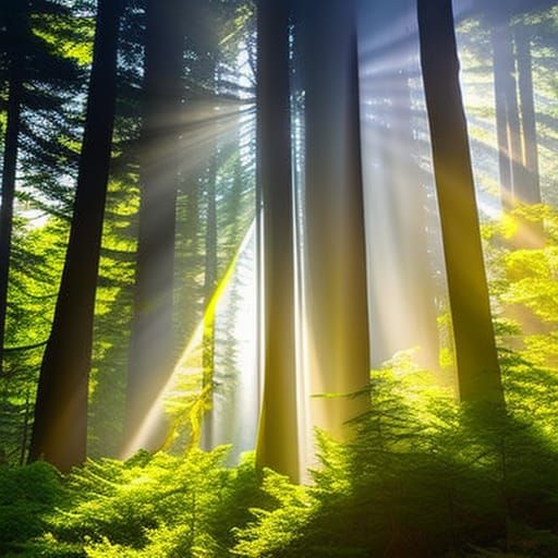 Magical Forest with Mythical Creatures