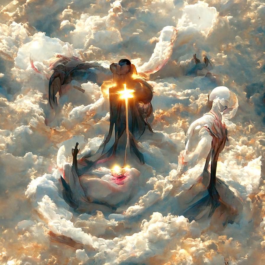 Heavenly Scene of Eternal Joy: A Divine Illustration