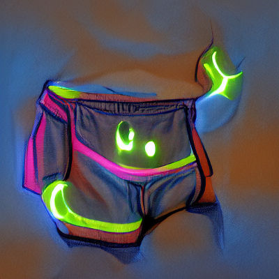 Sentient Neon Underpants: AI-Generated Whimsy