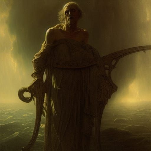 Ajax in Horror Style of Doré and Rutkowski